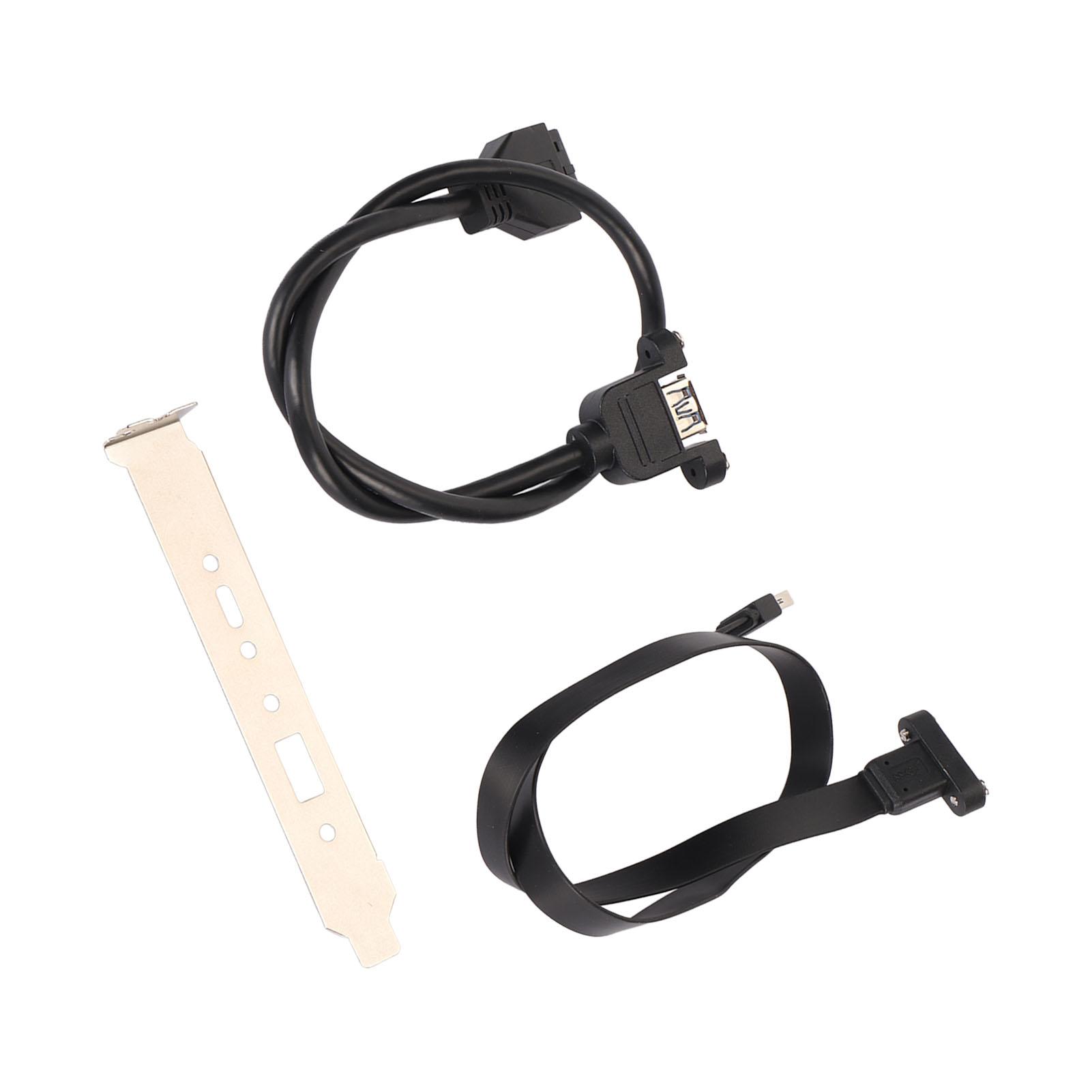 

Кабель передней панели Type E на Type C длиной 1,6 фута 20 Гбит/с Plug and Play Удлинительный кабель Type E на Type C