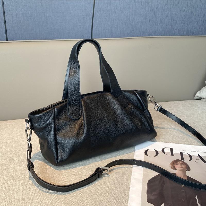 Women's Top Grain Leather Tote Bag - European & American Fashi Shoulder Handbag, Practical Soft Tote for Work & Daily Commute