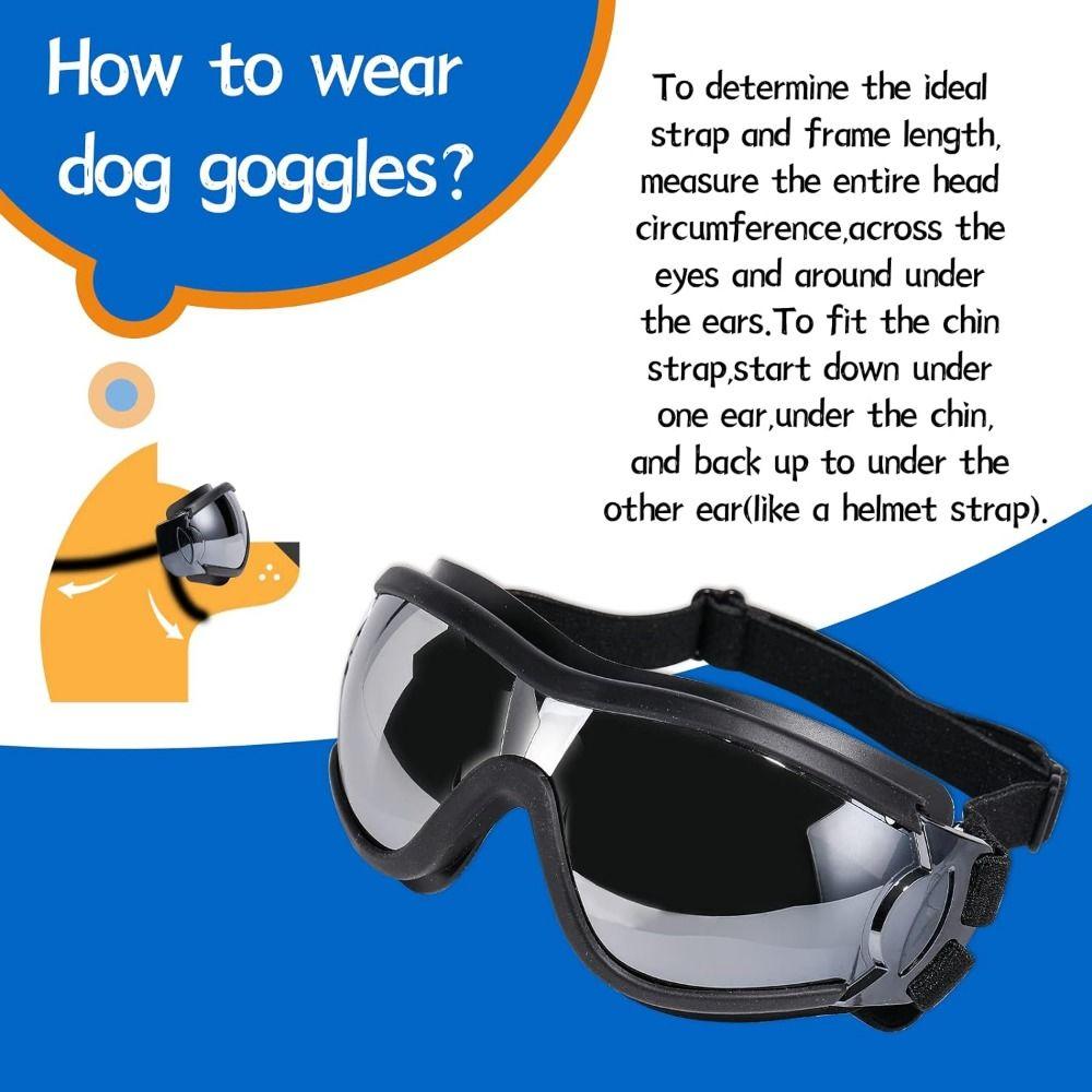 Anti-Fog Dogs Goggles Breathable Pet Glasses Comfortable Dog Eye Wear Protection  Medium Large Dogs