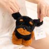 Cuddly Pose Puppy Series Plush Toys Mini Fluffy Schnauzer Poodle Bichon Rottweiler Golden Retriever Doll Lovely Desktop Pets