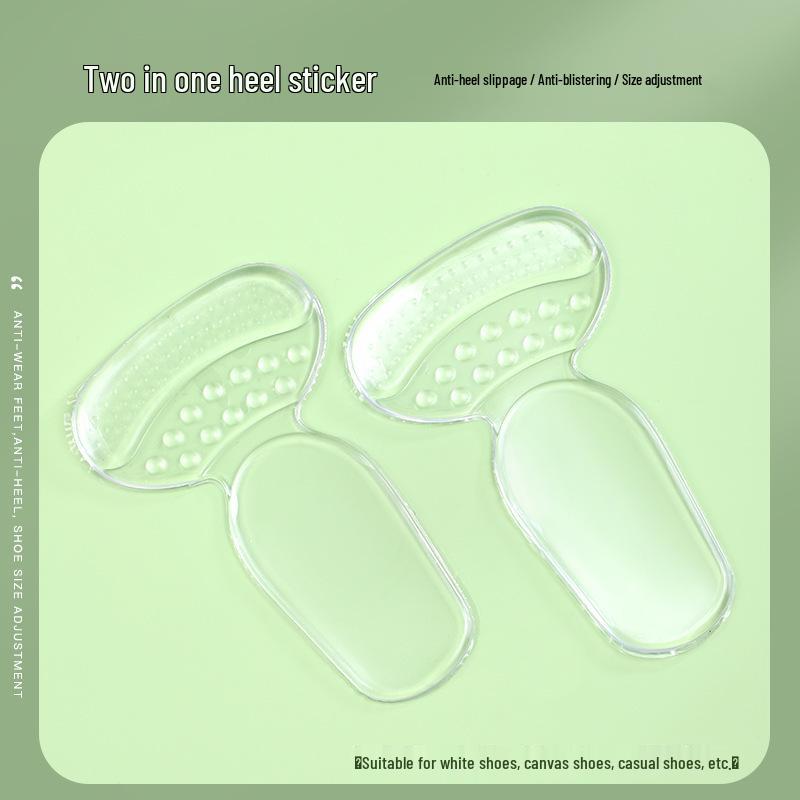 Invisible Silicone Heel Stickers: Anti-Rubbing & Anti-Dropping Solution for Women's High Heels and Sandals - Convert Large to Smaller Fit.