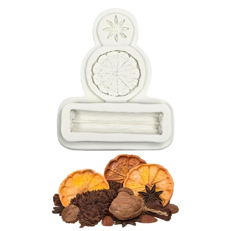 Easy Demold Spices and Nut Silicone Molds for Baking Enthusiasts and DIY Designers with Winter Spices Designs