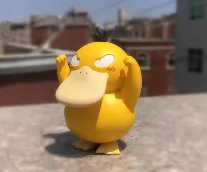 8cm Cute Psyduck Anime Figure High Quality Cute Duck Pvc Model Desktop Car Accessories Children's Birthday Gifts Toys
