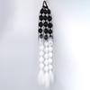 Synthetic 1Pcs Ponytail Extension Corlorful Bubble Braid Long Lantern Braided Ponytail with Hair Tie Straight Hairpieces