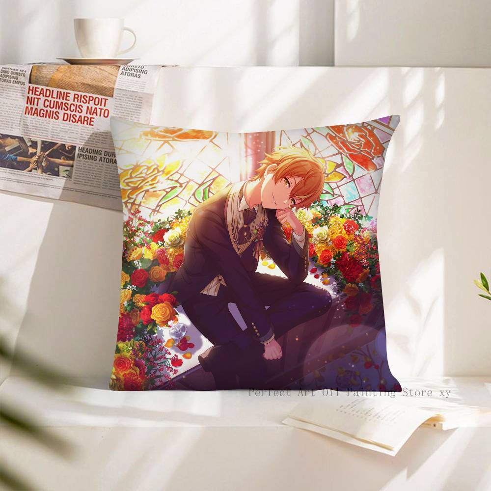 Anime Akito Shinonome Pillow Case Fashion Square Pillowcase Bedroom Sofa Room Ins Decoration Leisure