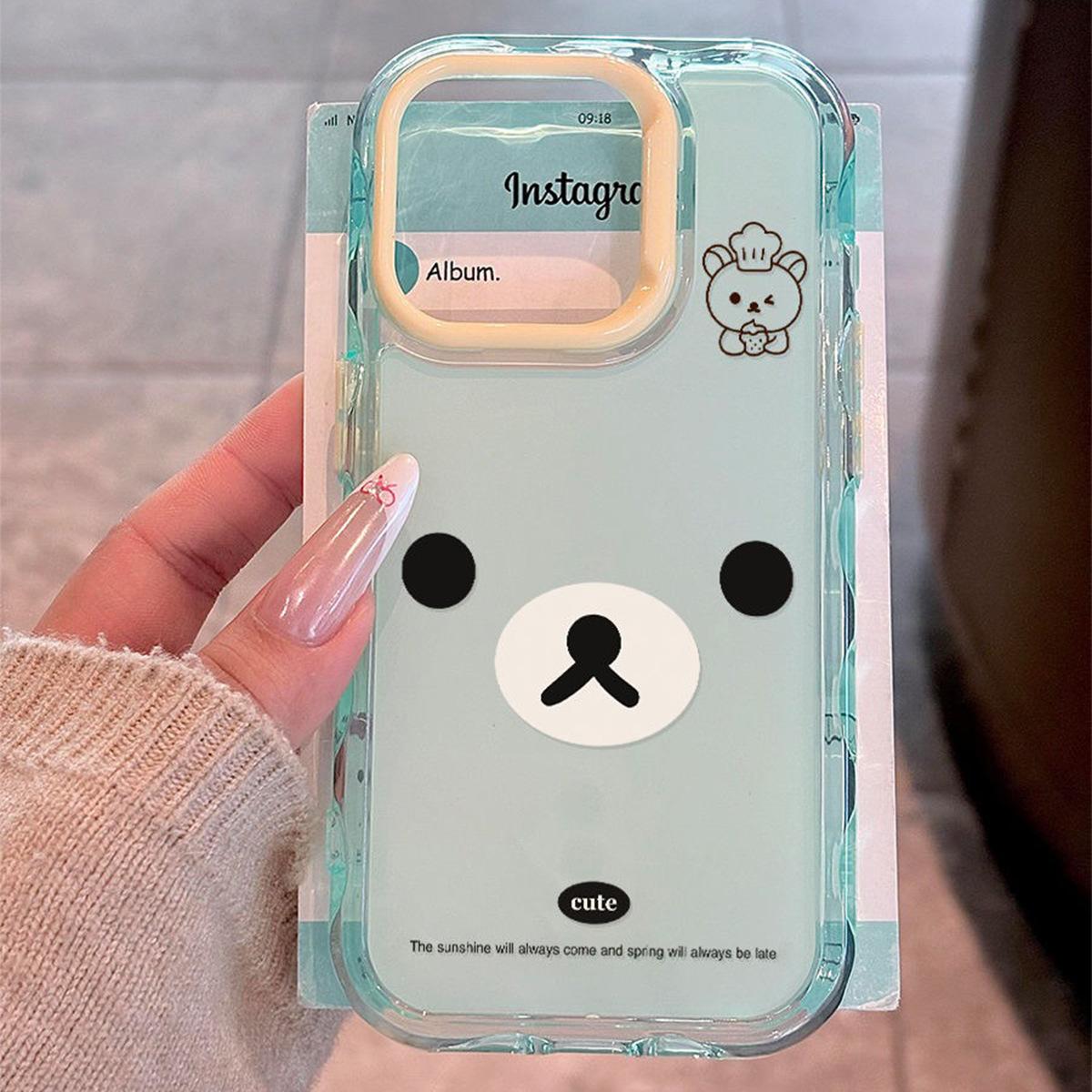 

Для чехла для мобильного телефона Apple Прозрачный чехол для мобильного телефона «два в одном» Ins Мультяшный Радужный чехол для мобильного телефона Простой Личность Женский Высококлассный For iPhone 16PROMAX