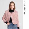 Women's Pastel Tweed Lambswool Short Coat