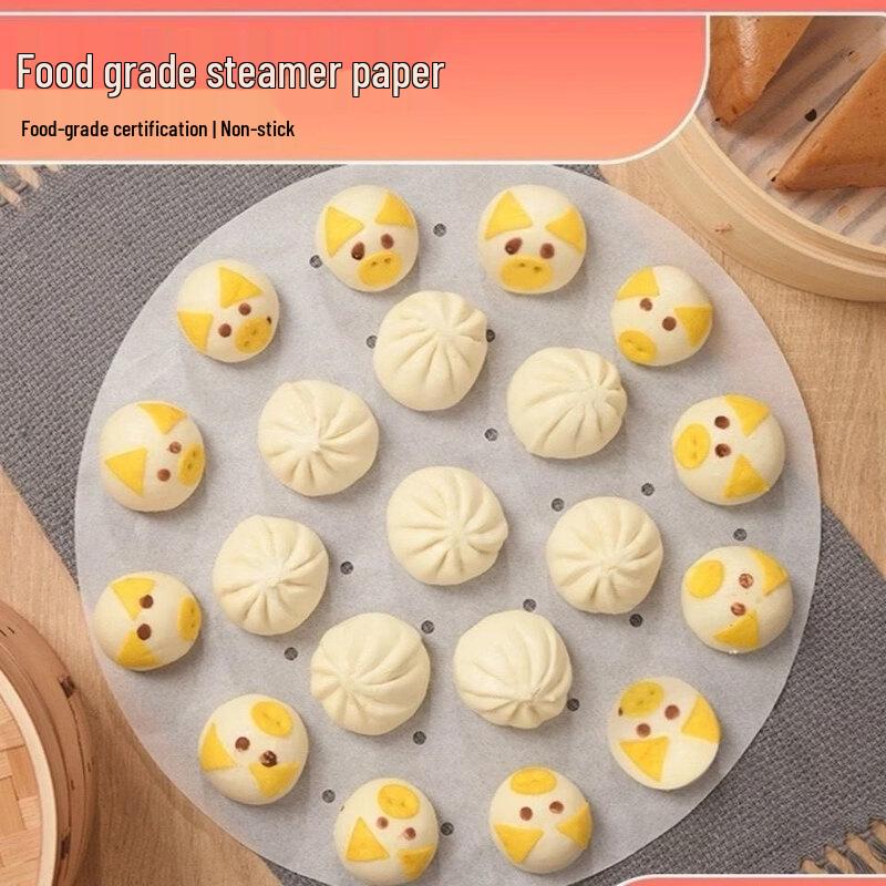 ZISIZ Large Food-Grade Steamer Paper Liners