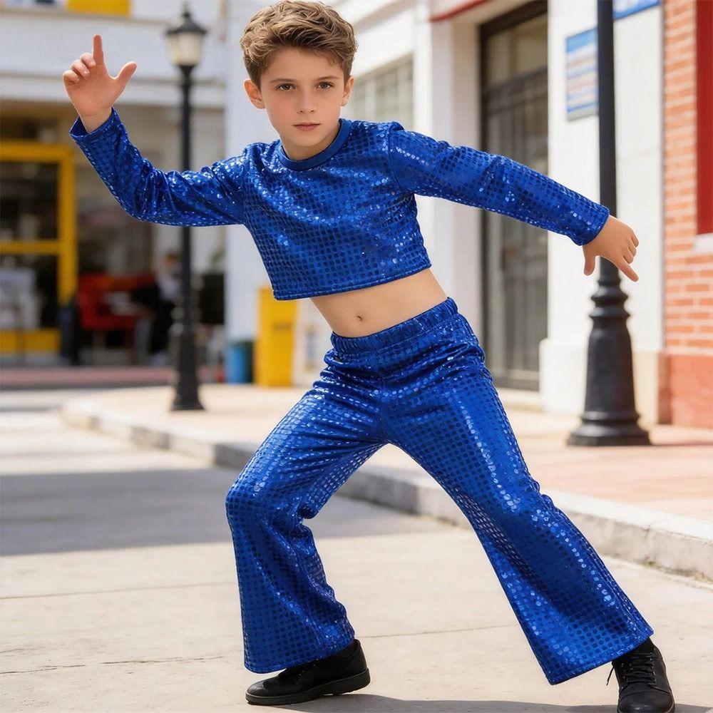 Elastic Waistband Kids Dance Pants Jazz Dance Disco Party Pants  Kids Boys Girls
