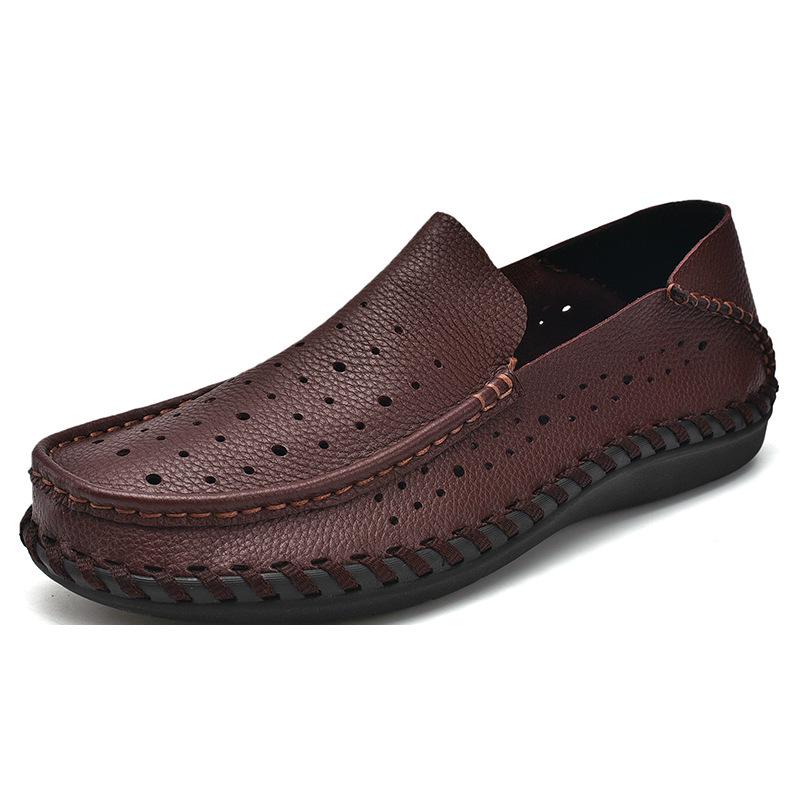 Men s Genuine Leather Breathable Business Casual Shoes Size 40