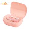 Étui de retenue à Double couche avec outil de retrait de miroir-boîte de rangement pratique pour prothèses dentaires, aligneurs et appareils orthodontiques