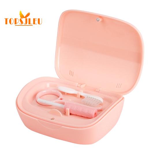 Étui de retenue à Double couche avec outil de retrait de miroir-boîte de rangement pratique pour prothèses dentaires, aligneurs et appareils orthodontiques