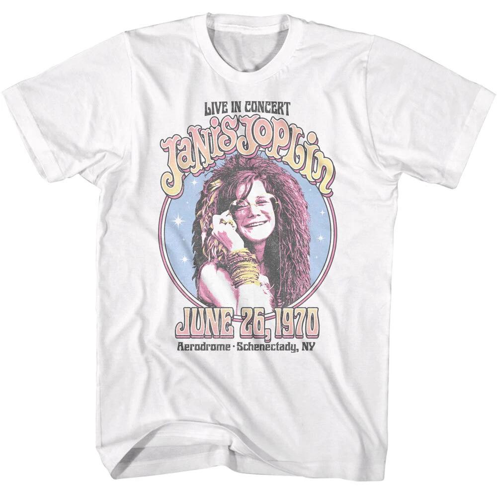 Janis Joplin Live In Concert June 26 1970 NY Men s T Shirt Rock & Soul Music XL