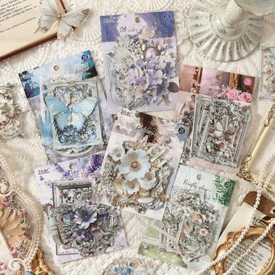 10 Pcs Vintage Hollow Relief Corner Stickers Pack, Decorative Scrapbooking, Diary Album, Hand Made, Junk Journal Supplies