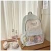 New high-value fresh and sweet candy color dopamine cute cartoon backpack junior high school students lightweight backpack