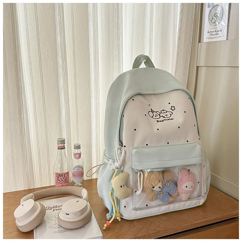 New high-value fresh and sweet candy color dopamine cute cartoon backpack junior high school students lightweight backpack