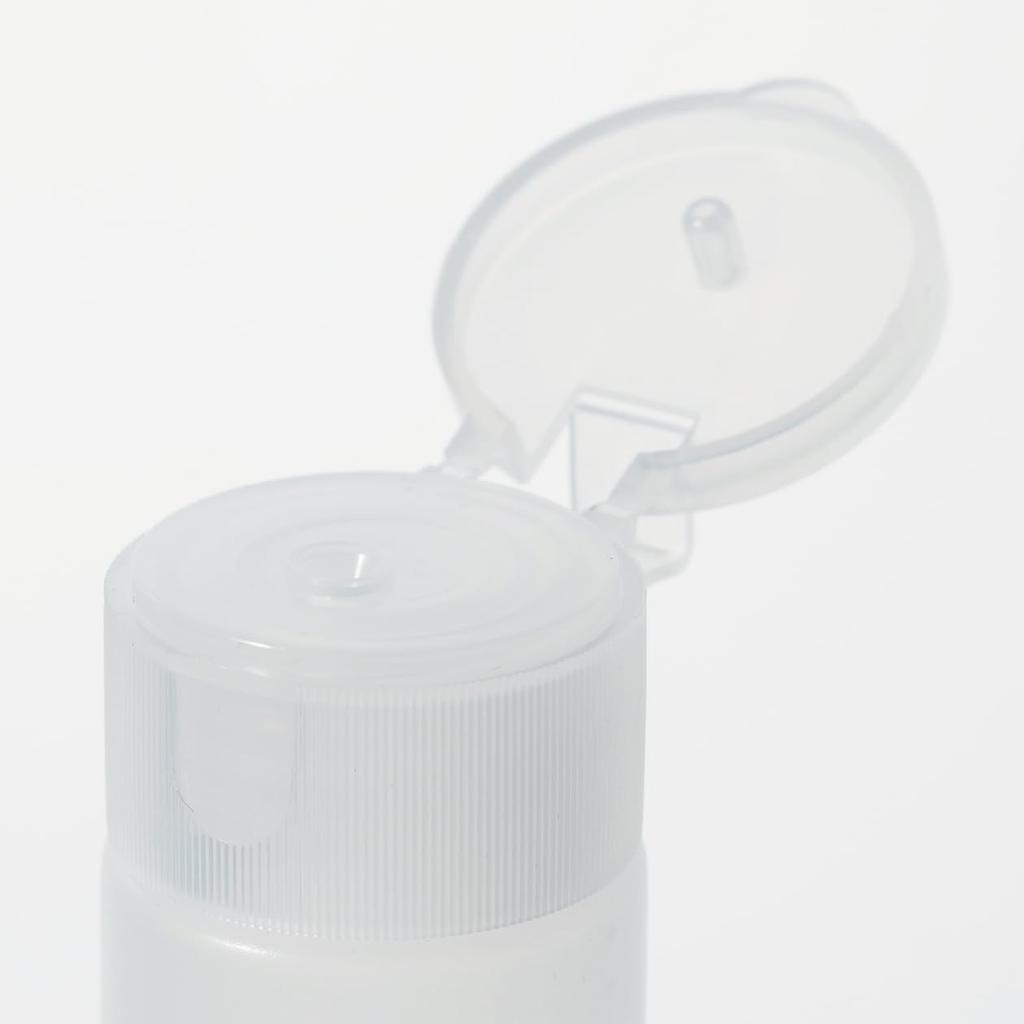 MUJI Polyethylene Bottle 50ml with One Touch Cap - Travel Container, Japan