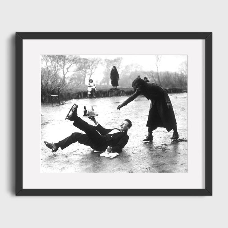 Vintage Ski Photo Print Road Gap Skier Jumps Girls Car Canvas Painting Winter Sports Skiing Art Poster Ski Home Lodge Wall Decor