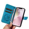 For iPhone 16e Case with Hand Strap Butterfly PU Leather Wallet Phone Cover