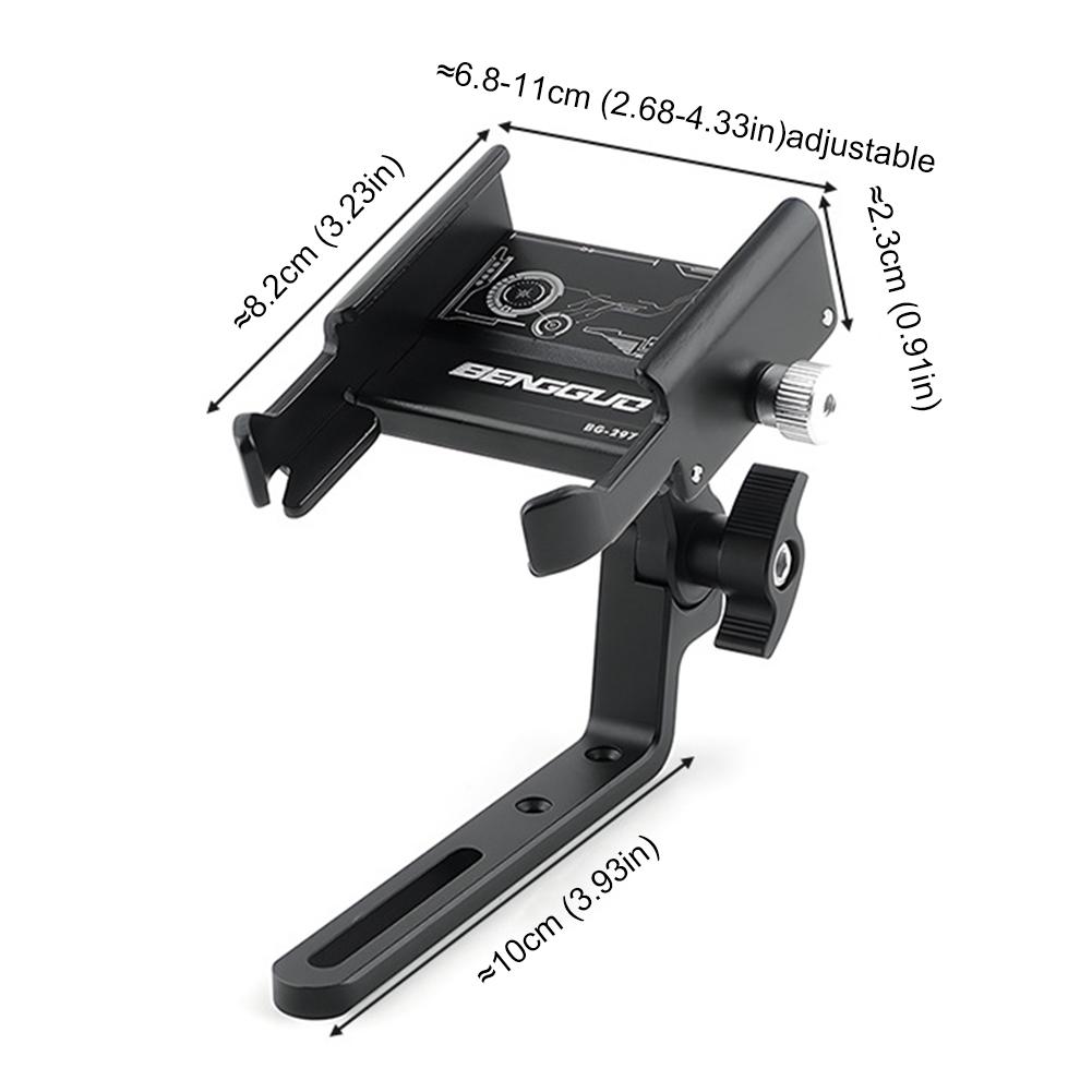 Bicycle Phone Holder Shockproof Bike Handlebar Phone Stand 360° Rotating Bicycle Navigation Phone Bracket Cycling Accessories