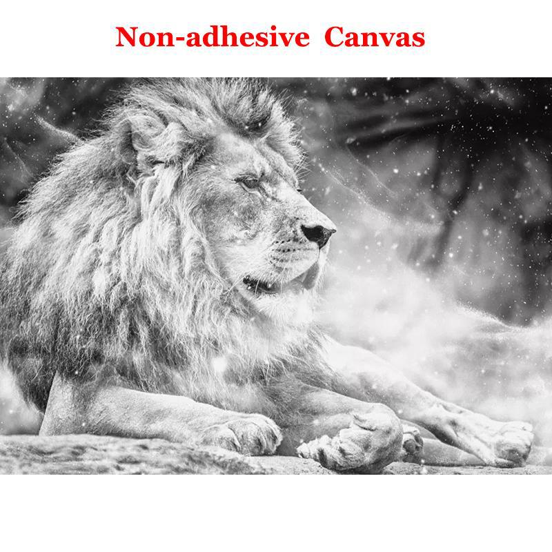 

Custom Photo Wallpaper Mural Black and White Animal Lion Papier Peint Mural 3D Living Room Sofa Bedroom Background Decor Paper 300cm (W) x 200cm (H)
