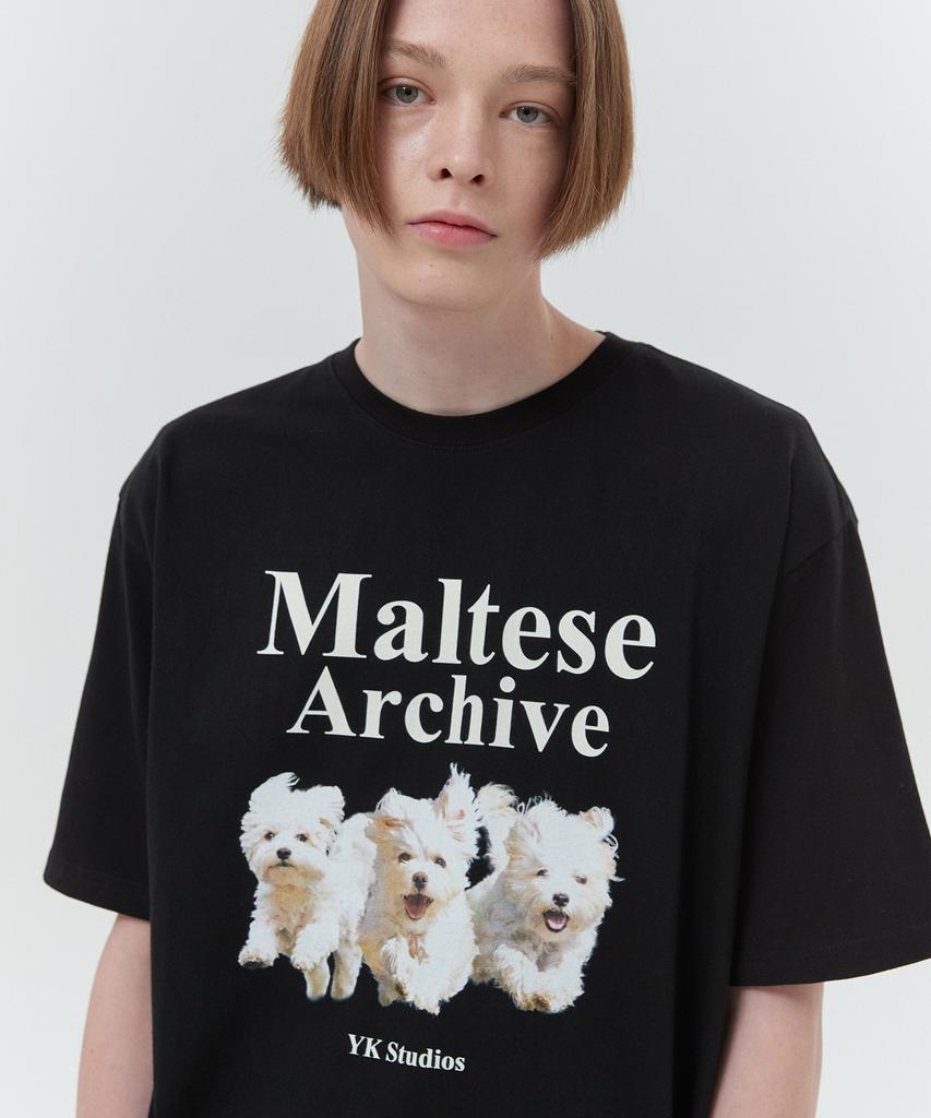 WAIKEI Maltese Archive Short Sleeve T-Shirt Black