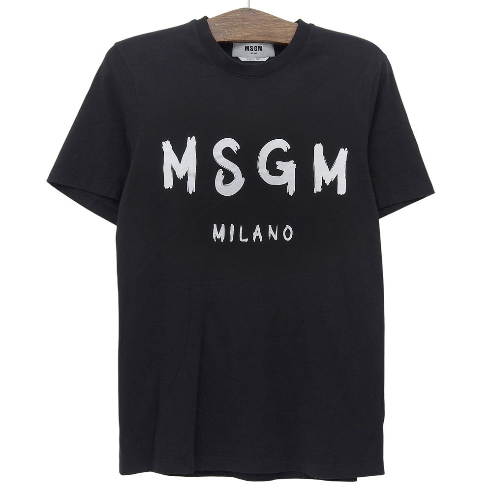 MSGM Excellent Condition Logo Print T-shirt, Men's, Black, Size XS Tops XS blackUsed