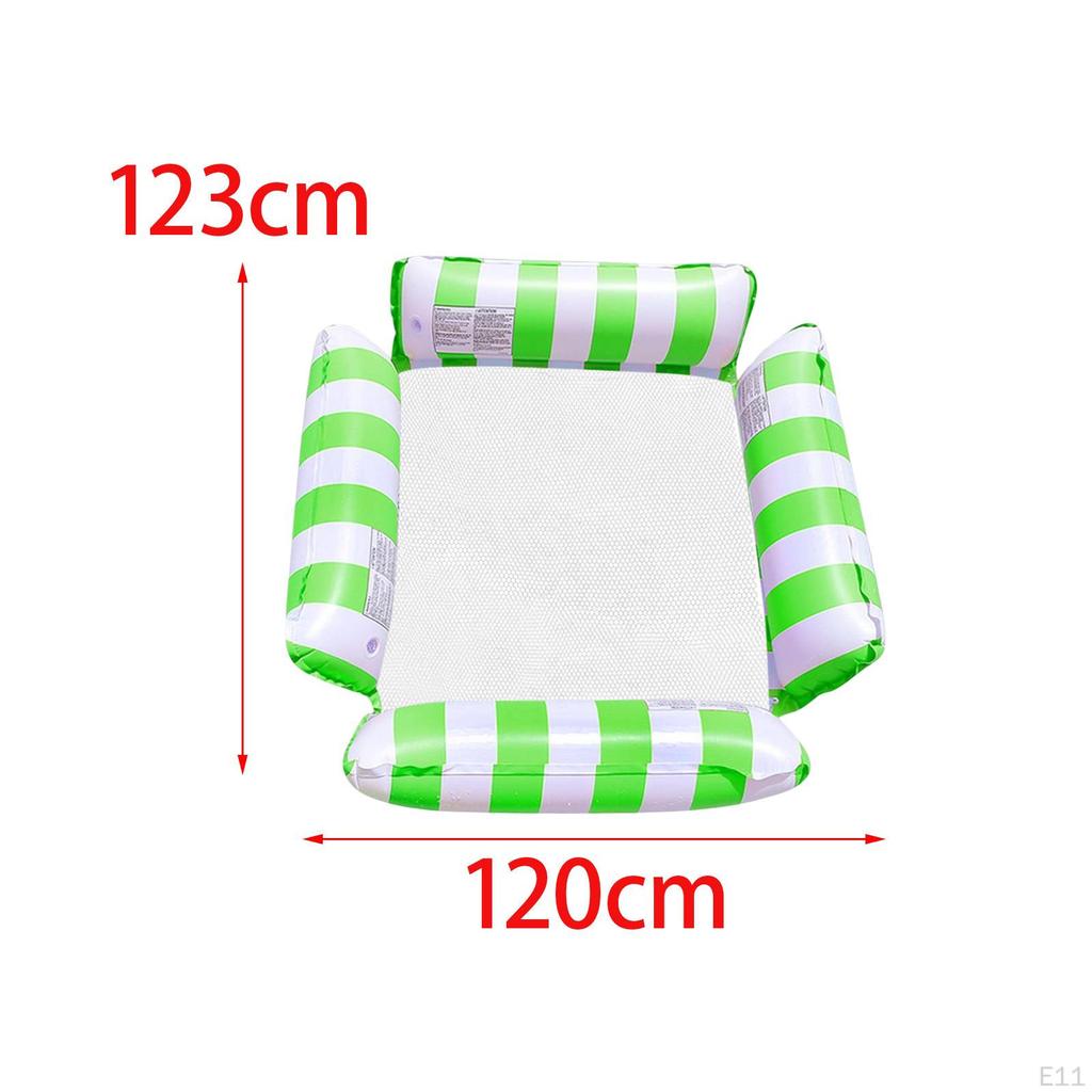 Chair, Inflatable Recliner, Buoyancy Bed Float Lounge Water Hammock for Beach,