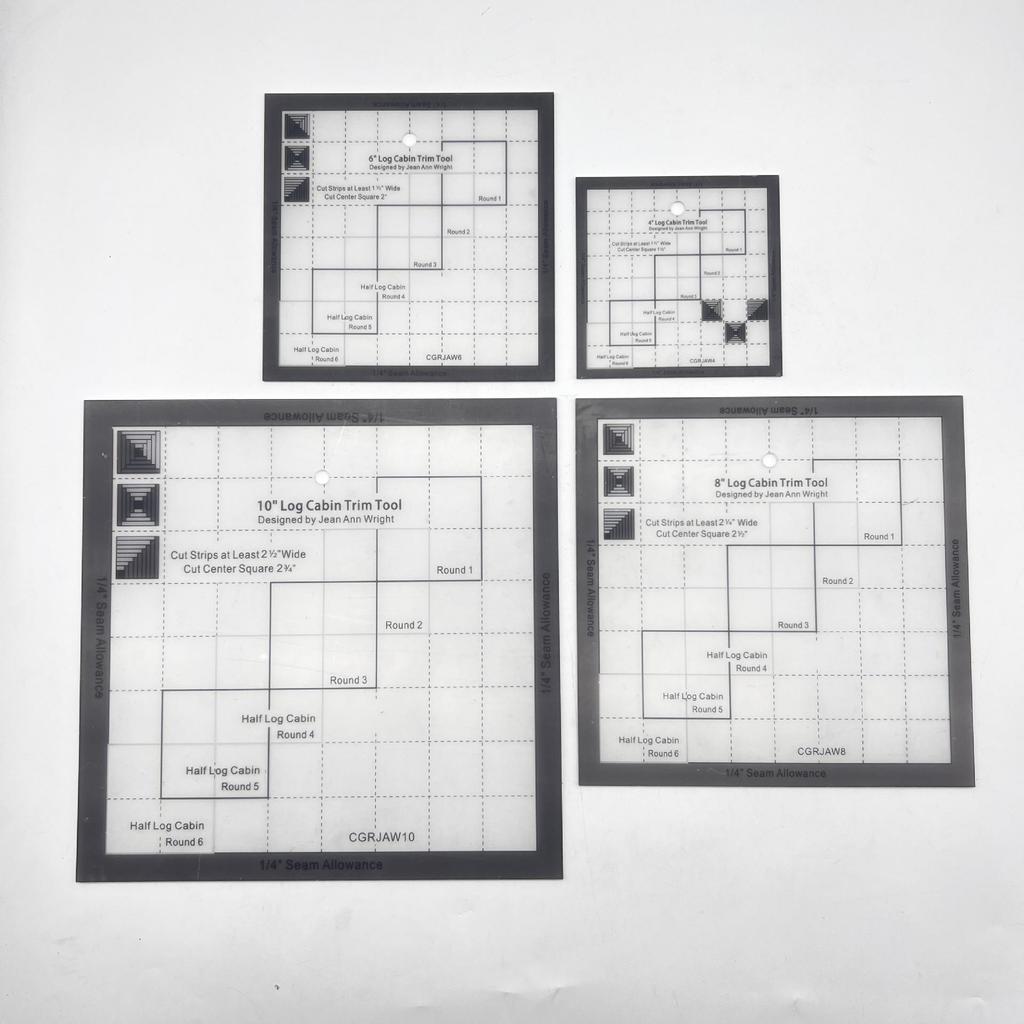 Acrylic Irregular 90° Sewing and Patchwork Ruler for Fabric Cutting