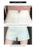 High-Waisted Black Slim-Fit Shorts 2024 Summer Women's Fashion