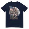 Bigfoot 4th Of July Shirts Unisex Sasquatch Usa American Flag Tshirt