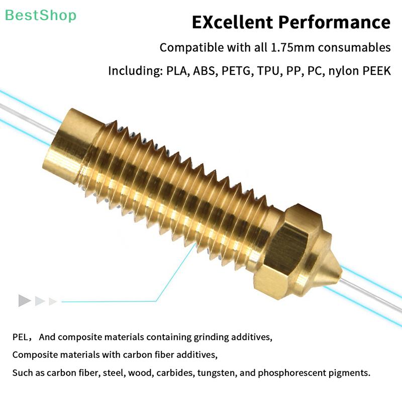 3D Printer Accessories Elegoo Nozzle Brass Hard Steel Nozzle 0.2-1.0mm For Neptune 4 Plus Max