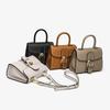 VEZFAA 2025 New Style Trendy Horseshoe Buckle Women's Bag Genuine Leather Saddle Bag High-grade Cowhide Handbag Kelly Bag Shoulder Messenger Bag