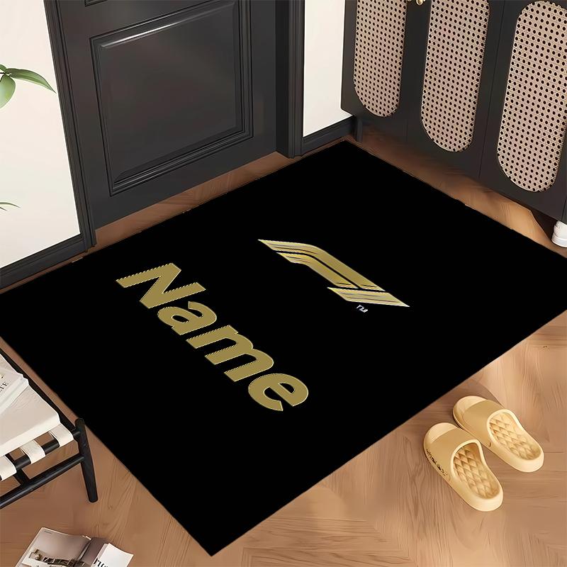 F1 (14) Personalized Name Office Carpet Stylish Decor for Living Room Bedroom Kitchen
