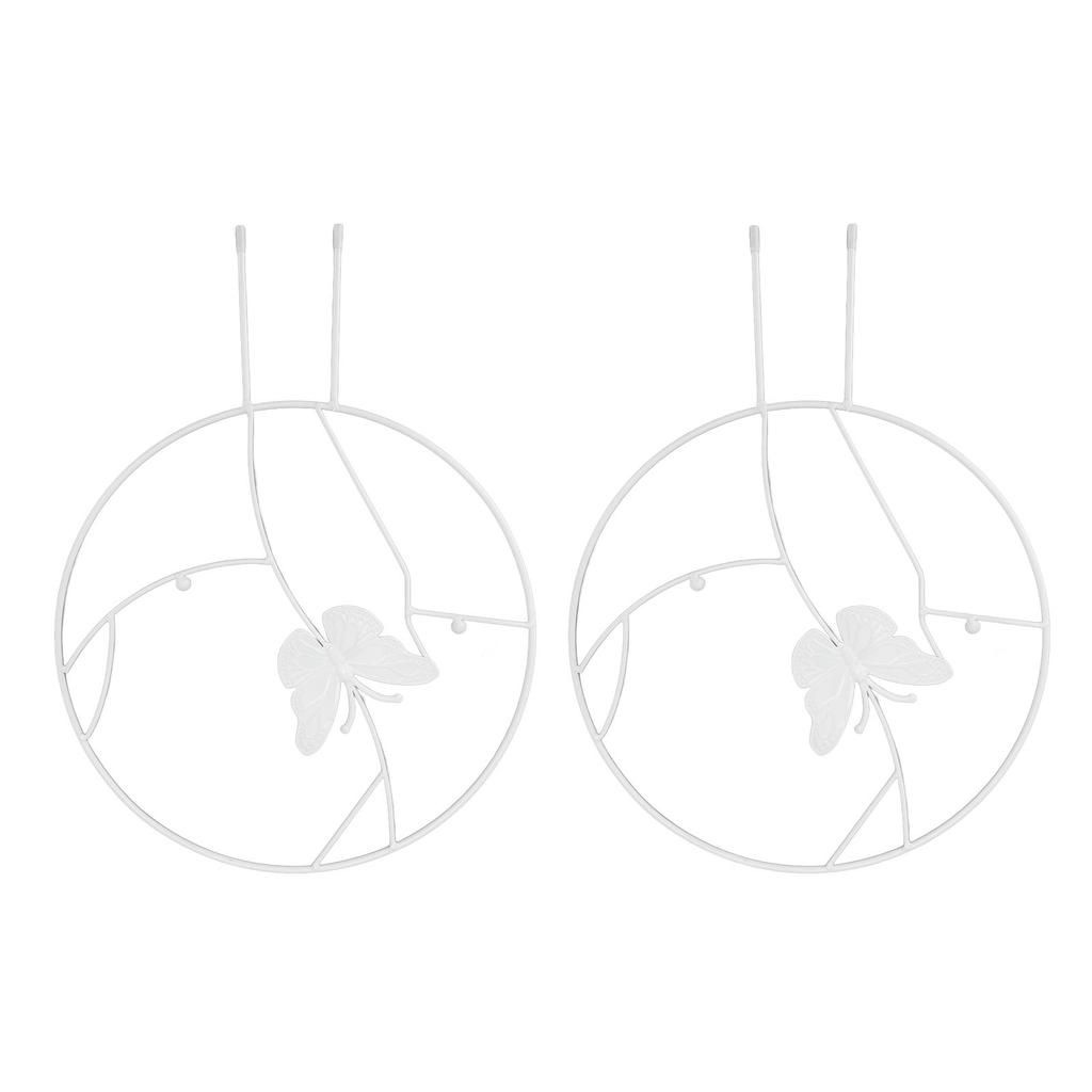 2PCS Flower Plant Support Stand Iron Climbing Frame for Home Garden Round Design