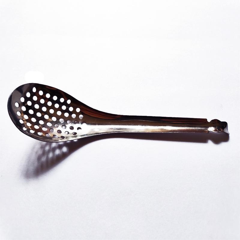 Molecular Gastronomy Caviar Tools Set: Artistic Plate Tools, Caviar Spoon, and Colander.