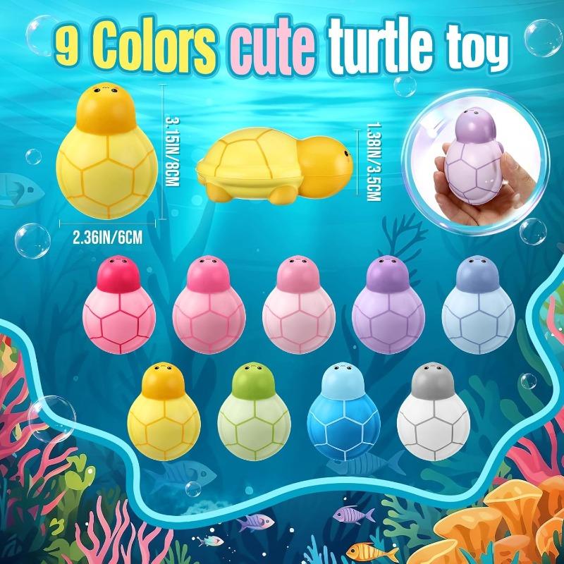 12 Pcs Turtle Stress Balls Inspirational Stress Balls Soft Toys Turtle Squeeze Funny Stress Reliever Squeezable Foam Gifts Balls