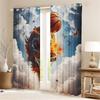 Cartoon Curtain Basketball For Boy 3D Print Bedroom Living Room Window Blackout Partition Style Home Decoration