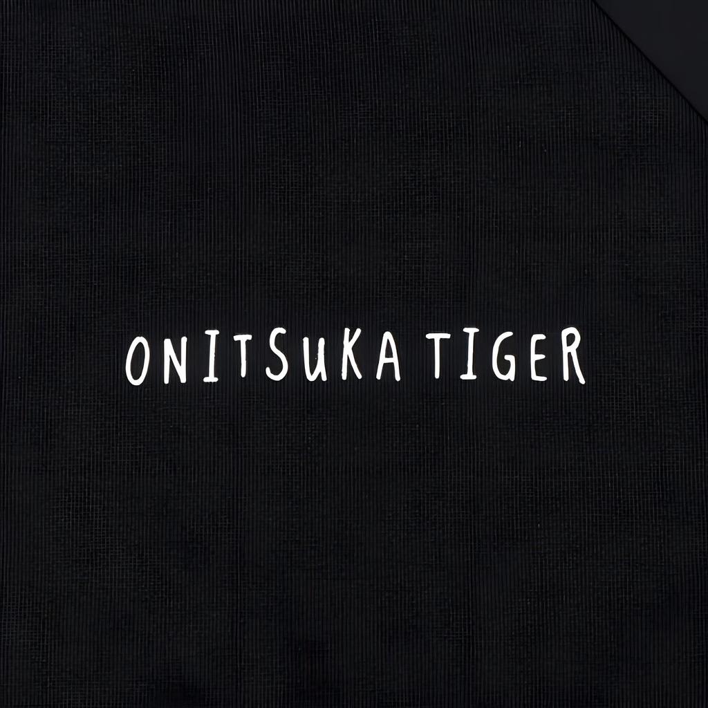 ONITSUKA TIGER Embroidered Crew Neck Long Sleeve Sweatshirt Men Sweatshirt Black 2183B182-001