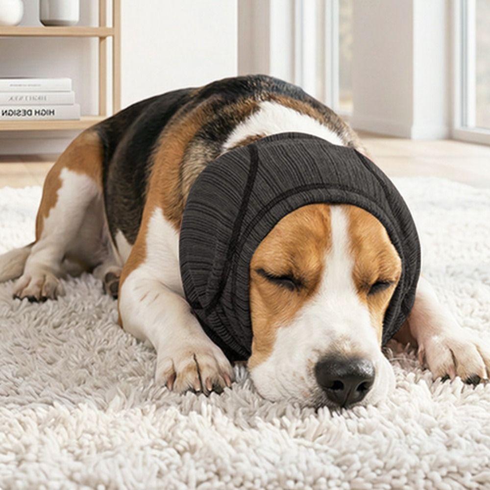 Windproof Dog Soothing Headcover Anxiety Relief Dog Ear Cover Dog Anti-scare Scarf  Pet Supplies