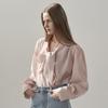 MOMET Mar Tie Blouse Pink