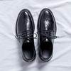 Fashion 2024 New Business Men's Casual Leather Shoes Breathable Soft Sole Anti-slip Wearable Driving Shoes for Men Lace-up Male Sneakers