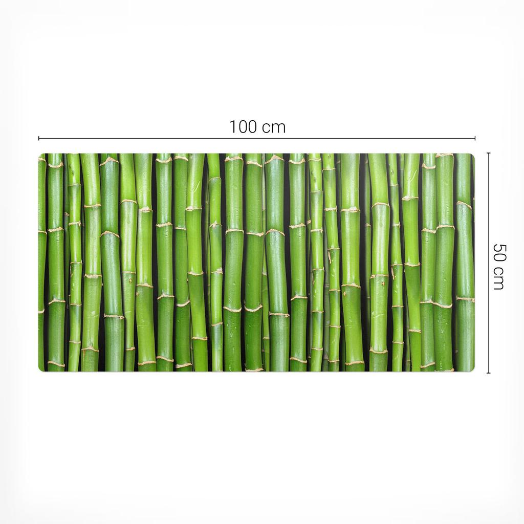 Bamboo Pattern Anti-Slip Gaming Mouse Pad 100x50 Cm