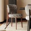 Nordic Solid Wood Dining Chair, Scandinavian Style Wooden Side Chair for Kitchen, Minimalist Accent Chair with Backrest