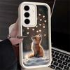 Phone Case for Samsung Galaxy A17 A16 A15 A14 A13 Cartoon Fox Animal A56 A36 A26 A55 A35 A25 A54 A34 A24 A53 A33 A23 A07 A06