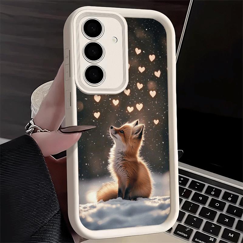 Phone Case for Samsung Galaxy A17 A16 A15 A14 A13 Cartoon Fox Animal A56 A36 A26 A55 A35 A25 A54 A34 A24 A53 A33 A23 A07 A06