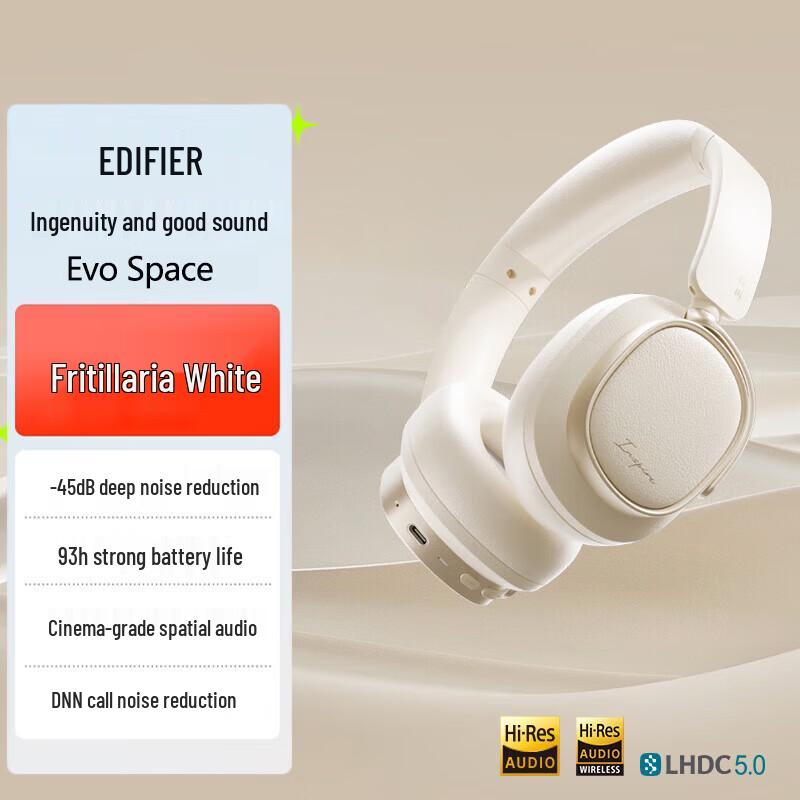 

EDIFIER Evo Space Hi-Res Noise-Cancelling Over-Ear Headphones