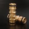 4pcs Brass Pipe Fittings Leak-Proof Seal Quick Connect For Irrigation Watering Garden Pipe Fittings Easy Installation