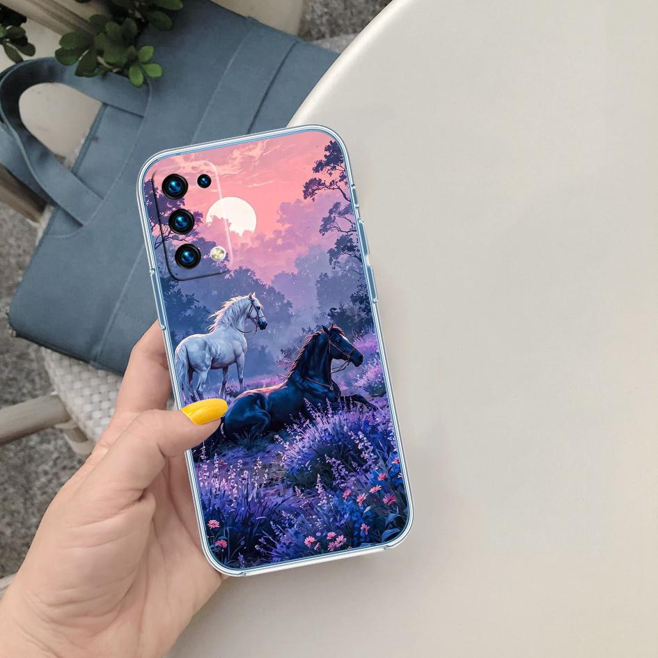 CJ53 Fine Horse Case for Motorola Moto G10 G20 G30 G31 G32 G34 G35 G41 G42 G50 G51 G52 G55 G60 G60S G62 G71 G72 G75