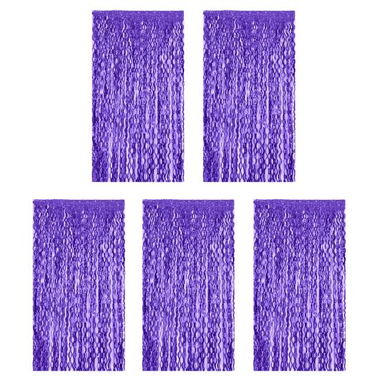 1/5 balení 1 x 2 m třpytivé závěsy na záclony pozadí pozlátkové fólie třásňové závěsy třpytivé kovové střapce vlnité závěsy na fotografování rekvizit